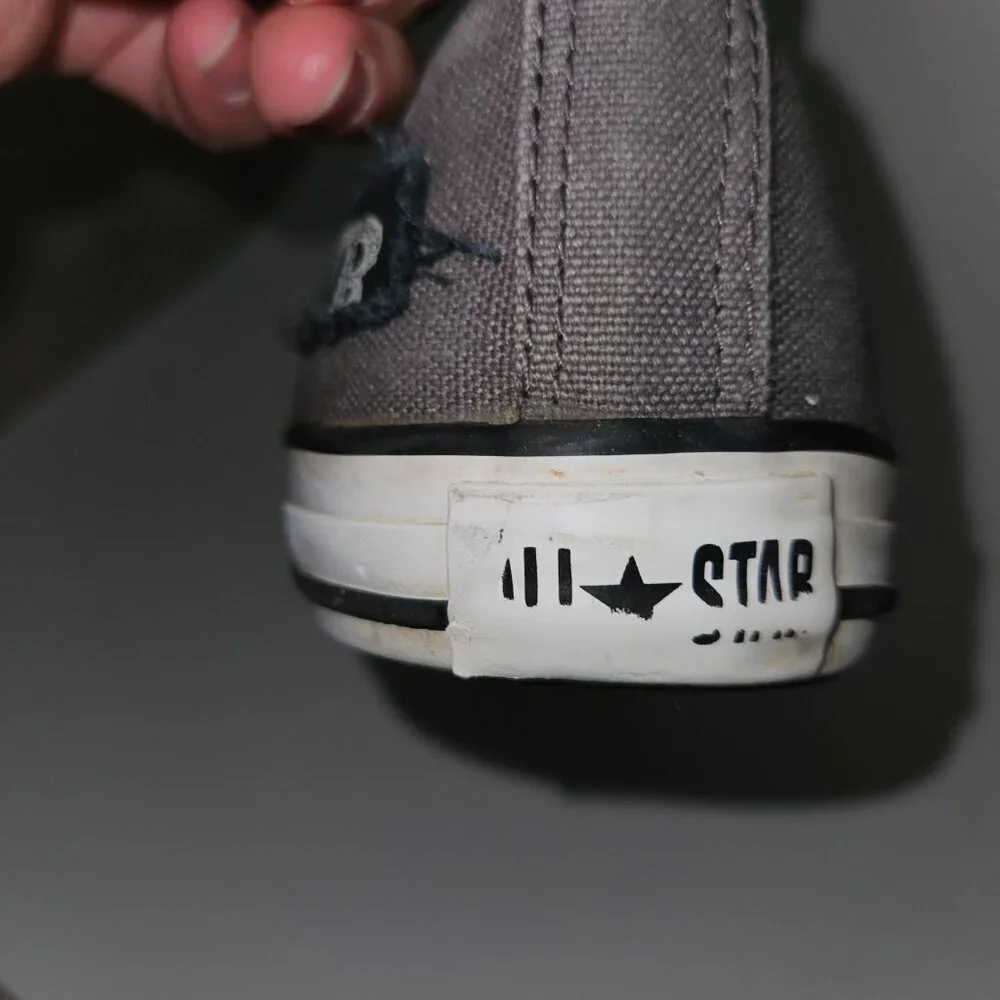 Converse Chuck Taylor High Top Sneakers Gray Shoes All Star Racing Club Size 6
